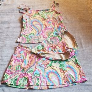 Lands' End, Women's size 8, 3-piece swimsuit